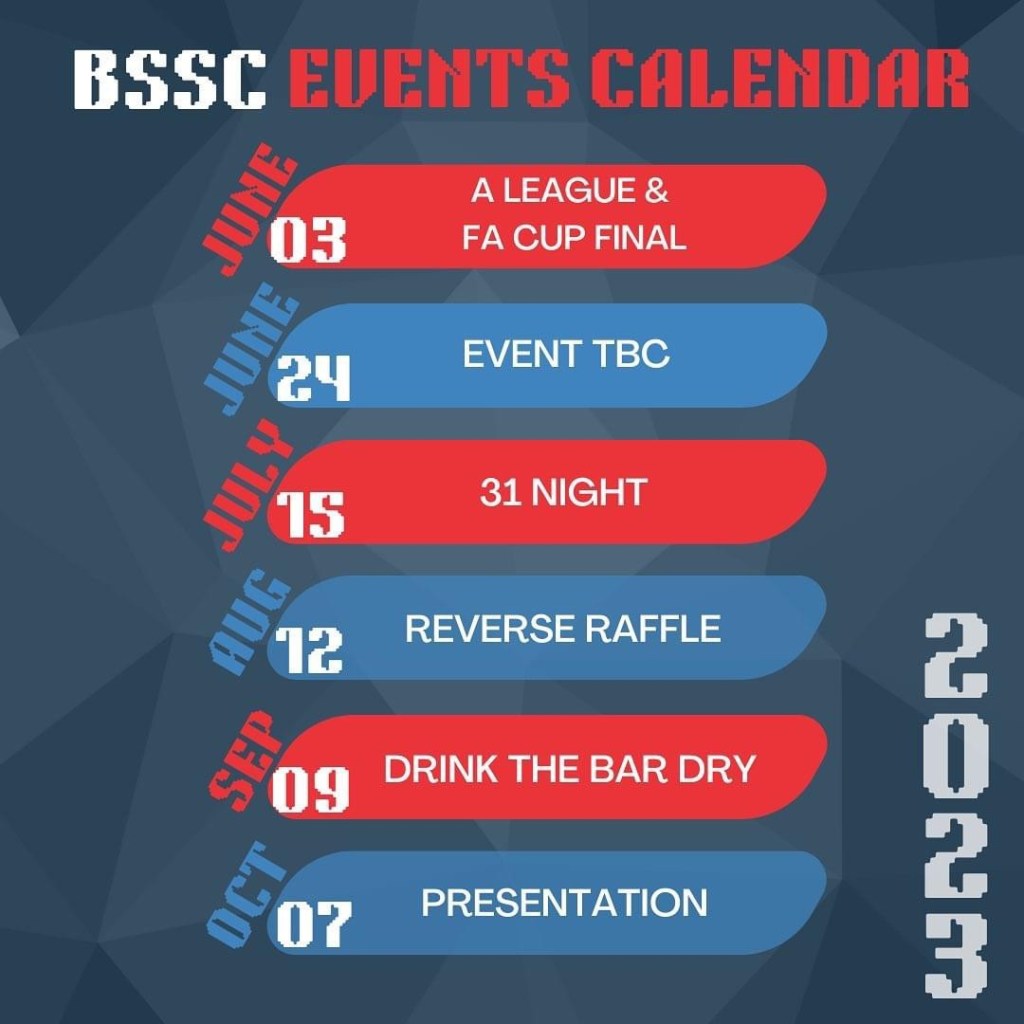 BSSC EVENTS CALENDAR
