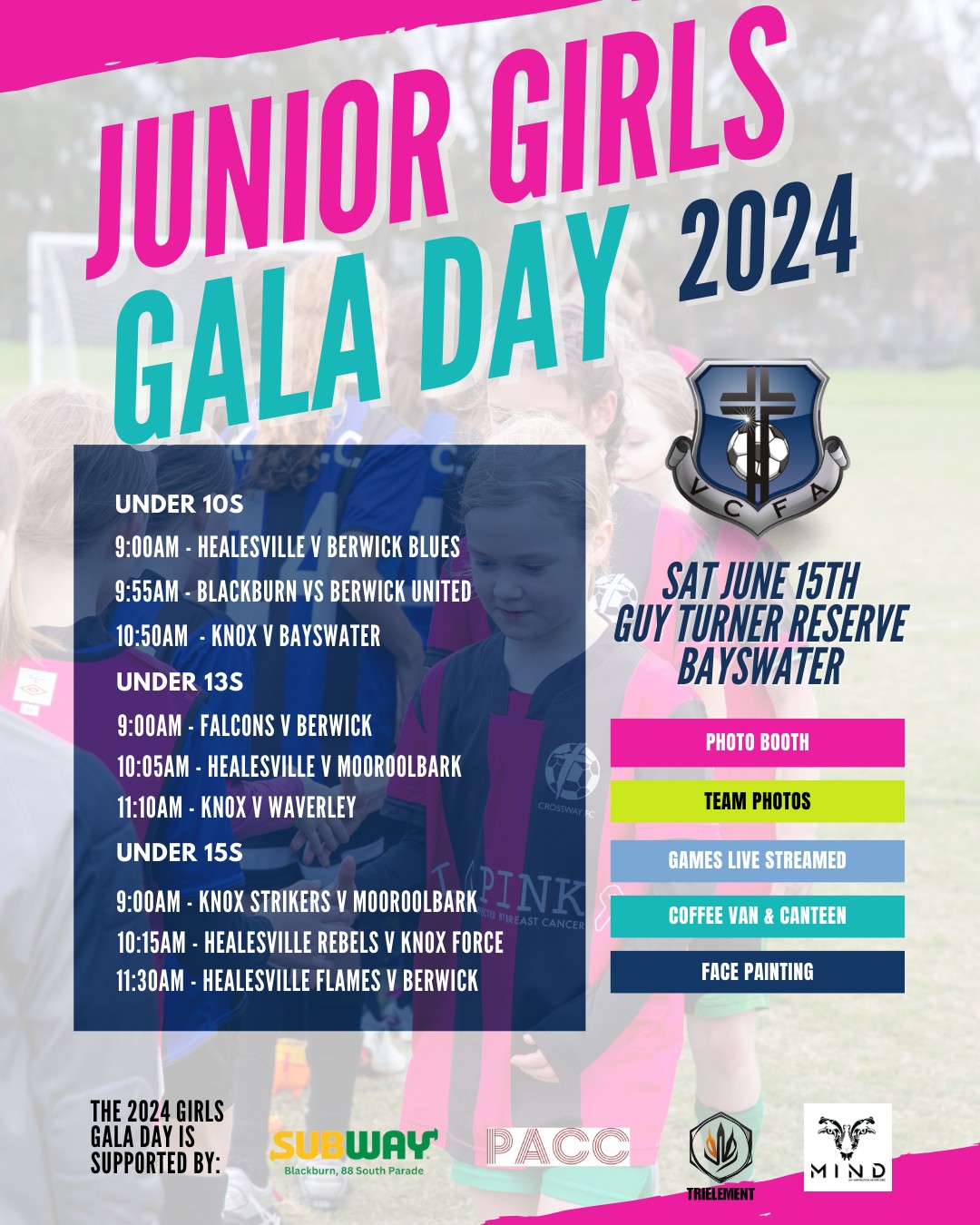 VCFA JUNIOR GIRLS GALA AT GTR!