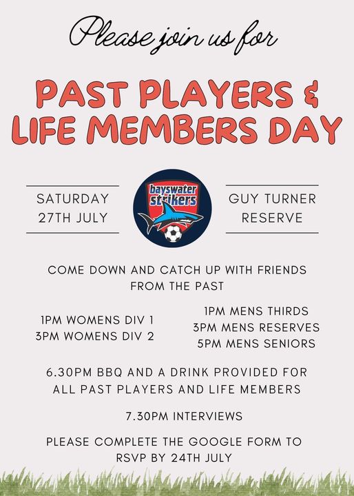 PAST PLAYERS AND LIFE MEMBERS DAY