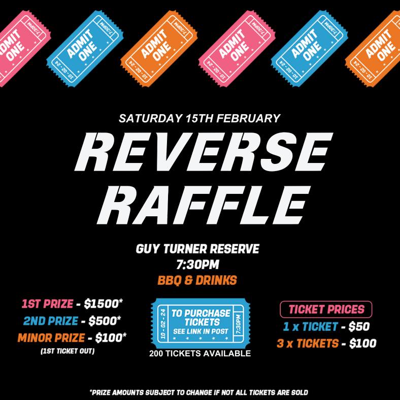 BPCC REVERSE RAFFLE AT GTR – Bayswater Strikers Soccer Club