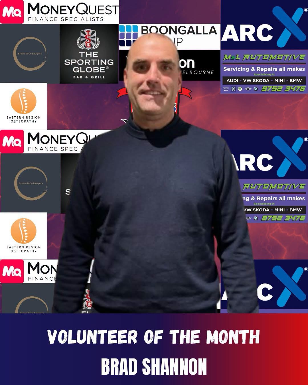 VOLUNTEER OF THE MONTH – BRAD SHANNON